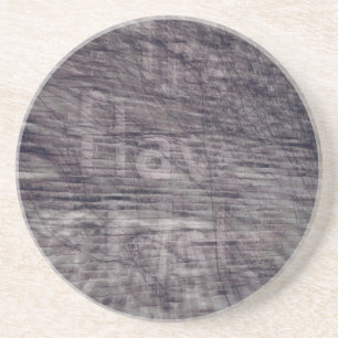 Abstracte Ghost-aanmelding bij Brick Building Zandsteen Onderzetter