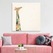 Abstracte Giraffe Canvas Afdruk (Insitu (Woonkamer))