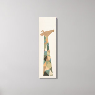 Abstracte Giraffe Canvas Afdruk
