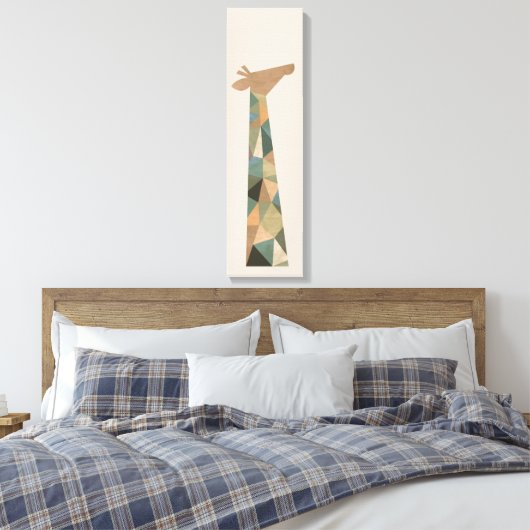 Abstracte Giraffe Canvas Afdruk (Insitu (Slaapkamer))