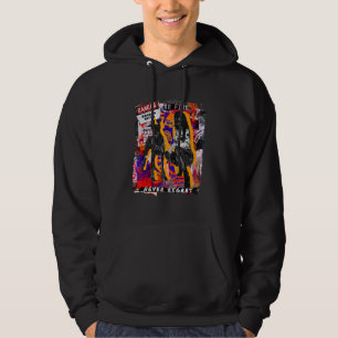 Abstracte Girl Doberman Cities Style Collageen Reb Hoodie