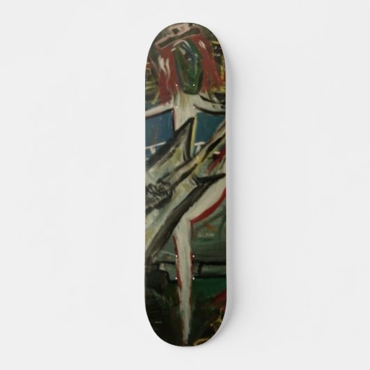 Abstracte Gitarist Skateboard (Voorkant)