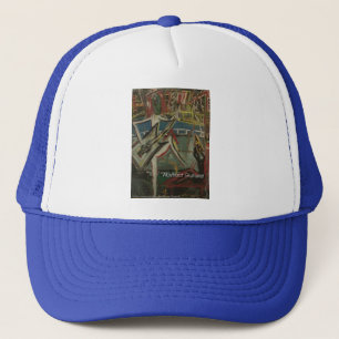 abstracte gitarist trucker pet
