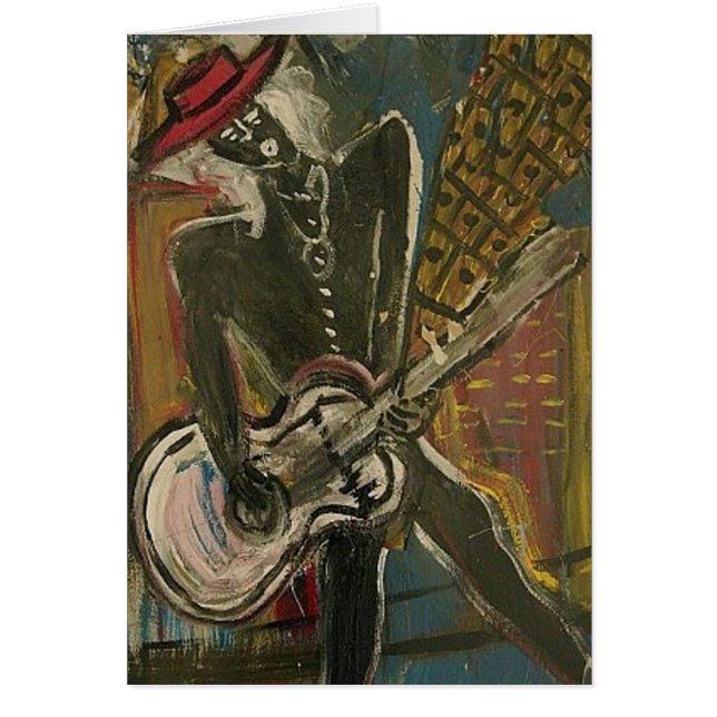 Abstracte Gitarist V (Voorkant)