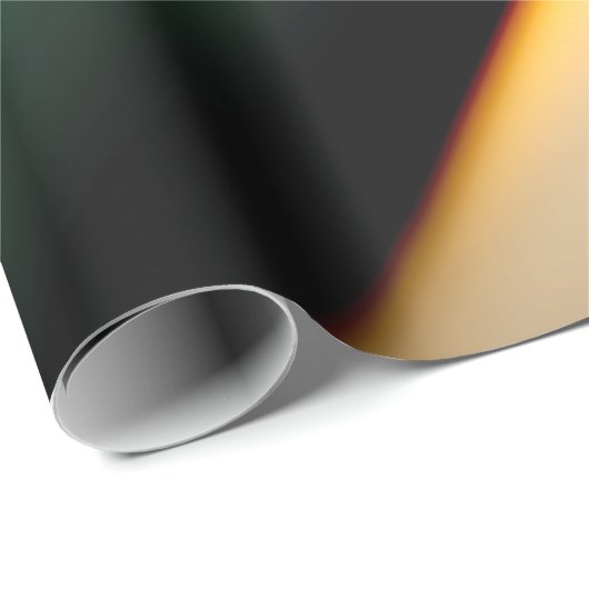 Abstracte gladde lijnen op zwarte, meerkleurige zi cadeaupapier (Rol Hoek)