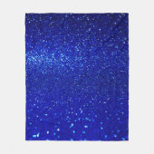 Abstracte glanzend blauwe achtergrond fleece deken (Voorkant)