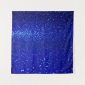 Abstracte glanzend blauwe achtergrond wandkleed (Voorkant)