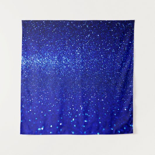Abstracte glanzend blauwe achtergrond wandkleed (Voorkant)