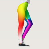 abstracte glanzende regenboog leggings (Rechts)