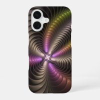 Abstracte glanzende Trippy Kleurrijke 3D Fractal A