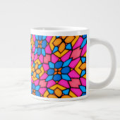 Abstracte glasbloemen extra grote beker (Rechts)