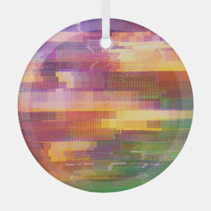 Abstracte glitch: textuur van testscherm glas ornament