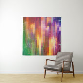 Abstracte glitch: textuur van testscherm wandkleed (In Situ (horizontaal))