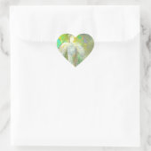 Abstracte Glitter Angel Hart Sticker (Tas)