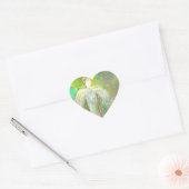 Abstracte Glitter Angel Hart Sticker (Envelop)