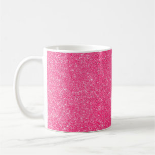 Abstracte glitter lichtachtergrond. de-focusedback koffiemok