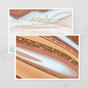 Abstracte Glitter Strata Details Wht SW ID903 Informatiekaartje