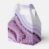 Abstracte Glitter Strata Wedding Bedankt V2 Llc ID Bedankdoosjes (Achterkant)