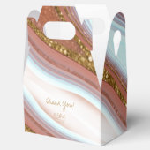 Abstracte Glitter Strata Wedding Bedankt V2 SW ID9 Bedankdoosjes (Geopend)