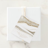 Abstracte Glitter Strata Wedding Dank u Iv ID903 Bedankjes Labels (In situ)