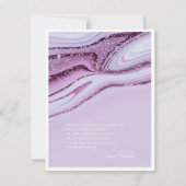 Abstracte Glitter Strata Wedding Dank u Lc ID903 Bedankkaart (Achterkant)
