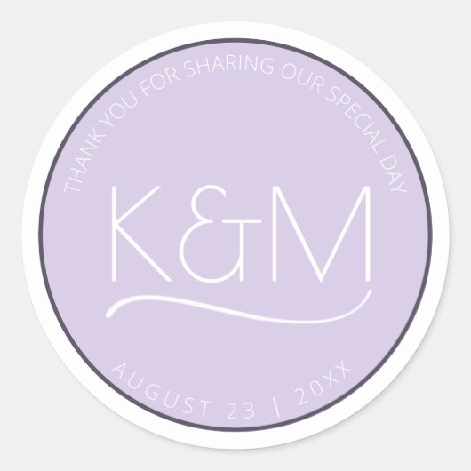 Abstracte Glitter Strata Wedding Dank u Lc ID903 Ronde Sticker (Voorkant)