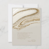 Abstracte Glitter Strata Wedding Dank u St. ID903 Bedankkaart (Achterkant)