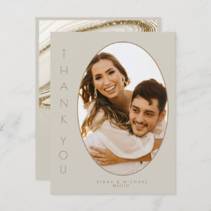 Abstracte Glitter Strata Wedding Dank u St. ID903 Bedankkaart