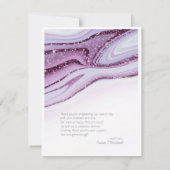 Abstracte Glitter Strata Wedding Dank u WT ID903 Bedankkaart (Achterkant)