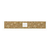 Abstracte Glitter Strata Wedding Gold ID903 Uitnodigingen Wikkel (Vlak)