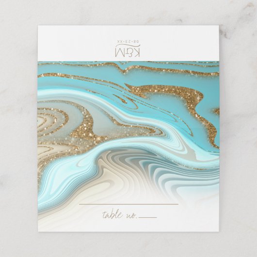 Abstracte Glitter Strata Wedding ID903 (Buitenkant ongevouwen)