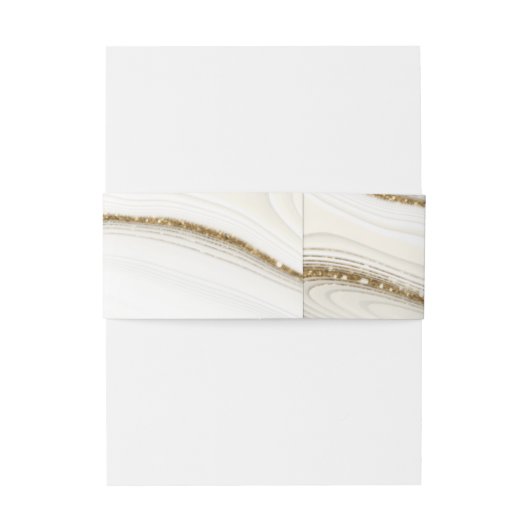 Abstracte Glitter Strata Wedding iory ID903 Uitnodigingen Wikkel (Achterkant Voorbeeld)