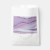 Abstracte Glitter Strata Wedding Lila ID903 Bedankzakje (Voorkant)