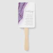 Abstracte Glitter Strata Wedding Party Wht ID903 Handwaaier (Achterkant)