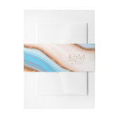 Abstracte Glitter Strata Wedding SW ID903 Uitnodigingen Wikkel (Voorkant Voorbeeld)