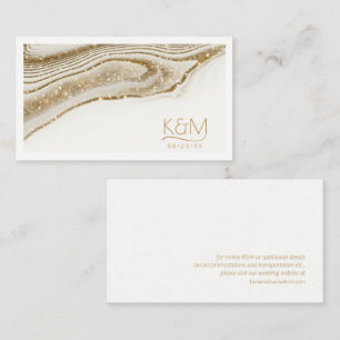 Abstracte Glitter Strata Wedding Website Ivr ID903 Informatiekaartje