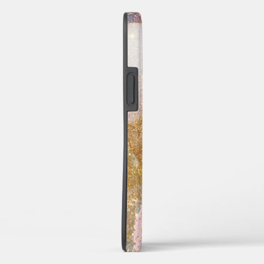 Abstracte glittergalaxy paarse roze ruimte Case-Mate iPhone case (Achterkant / Rechts)