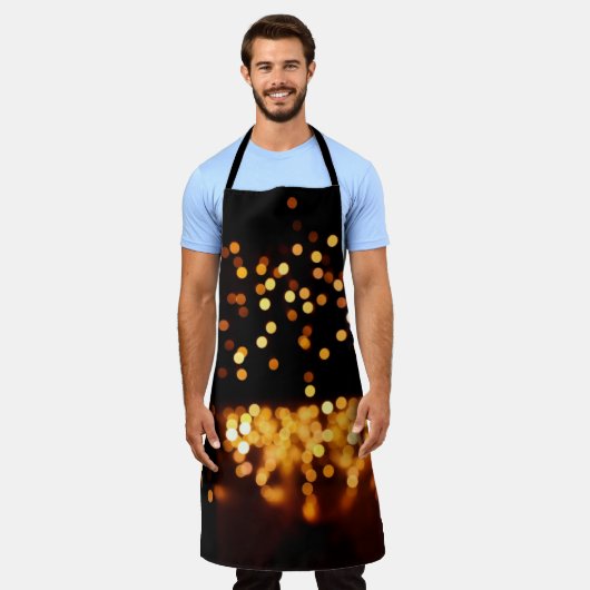 Abstracte glitterlichten schort (Gedragen)