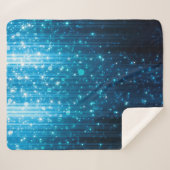 Abstracte gloeiachtergrond sherpa deken (Voorkant (horizontaal))