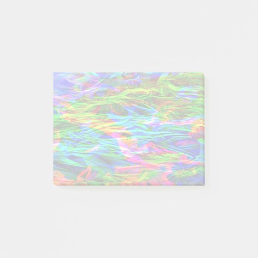 Abstracte gloeiende regenboog post-it® notes (Voorkant)