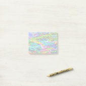 Abstracte gloeiende regenboog post-it® notes (Op bureau)