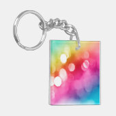 Abstracte Glow Acryl Sleutelhanger (Voorkant Links)