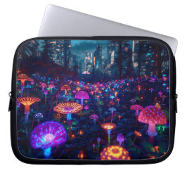 Abstracte Glowfall Grove 10' Laptop Sleeve