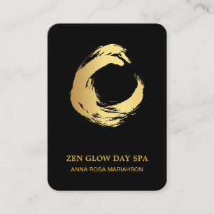 ~* Abstracte Gold Brush Zen Meditatie Yoga Reiki Visitekaartje