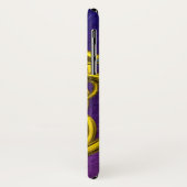 ABSTRACTE GOLD CELTIC KENNIS MET GEMSTONES Paars Case-Mate iPhone Case (Achterkant/links)