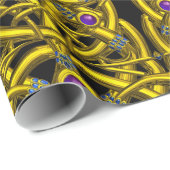 ABSTRACTE GOLD CELTIC KNOPEN MET GEMSTONEN CADEAUPAPIER (Rol Hoek)