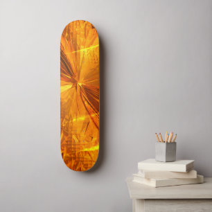 Abstracte Gold Combs Skateboard