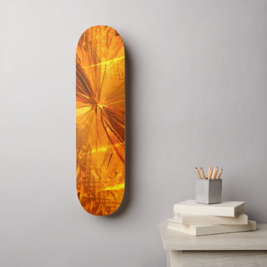 Abstracte Gold Combs Skateboard (Muurkunst)