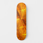 Abstracte Gold Combs Skateboard (Voorkant)
