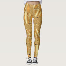 Abstracte Gold Digger Design Leggings voor vrouwen